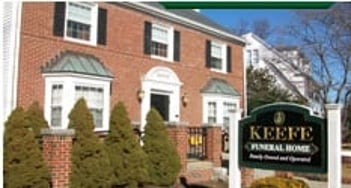 Exterior shot of Keefe Funeral Home