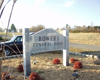 Exterior shot of Bowers Funeral Home