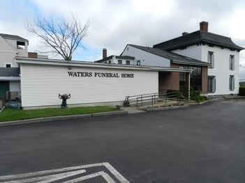 Exterior shot of Waters Funeral Home