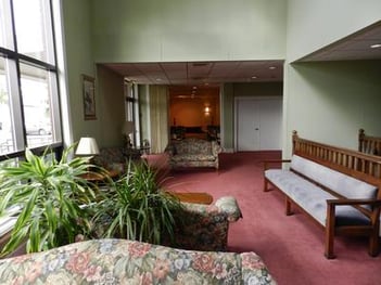 Interior shot of Waters Funeral Home