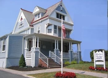 Exterior shot of Mather Hodge Funeral Home