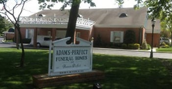 Exterior shot of Adams Perfect Funeral Homes Incorporated