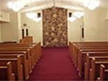 Interior shot of Goldstein Funeral Chapel