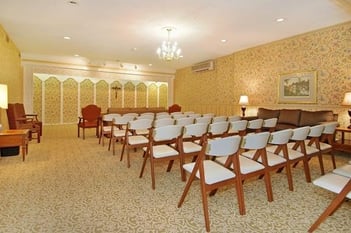 Interior shot of Leber Funeral Home