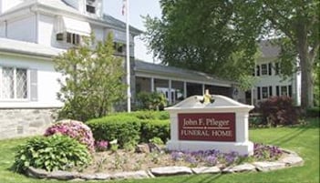 Exterior shot of John F Pfleger Funeral Home