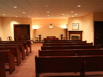 Interior shot of Butterfield Home & Chapel