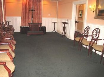 Interior shot of O'Neill-Hayes Funeral Home
