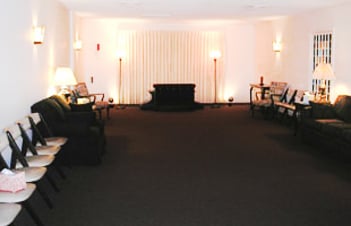 Interior shot of Boucher & Pritchard Funeral Home