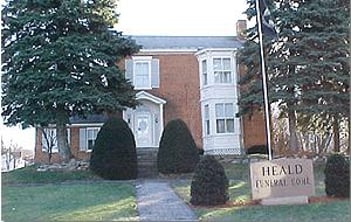 Exterior shot of Heald Funeral Home