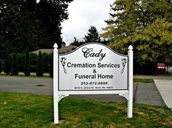 Exterior shot of Cady Cremation Service