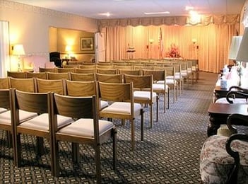 Interior shot of Church & Chapel Funeral Service