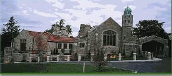 Exterior shot of Woodlawn Cemetery Crematory