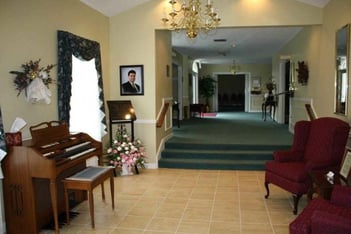 Interior shot of Cota Funeral Home