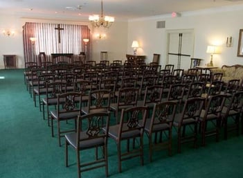 Interior shot of Connors Funeral Home
