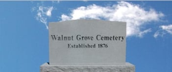 Exterior shot of Walnut Grove Cemetery