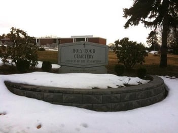 Exterior shot of Holy Rood Rc Cemetery