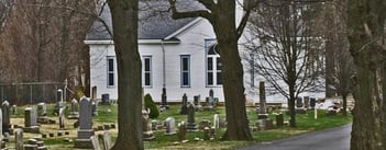 Exterior shot of Germonds Presbyterian Cemetery