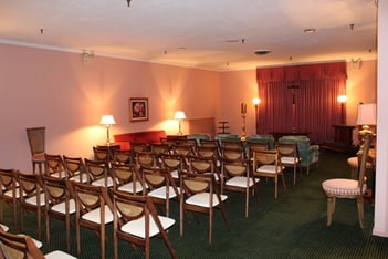 Interior shot of Williams Funeral Home