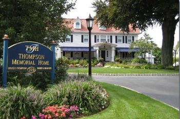 Exterior shot of Thompson Memorial Home