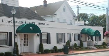 Exterior shot of AL Jacobsen Funeral Home Incorporated