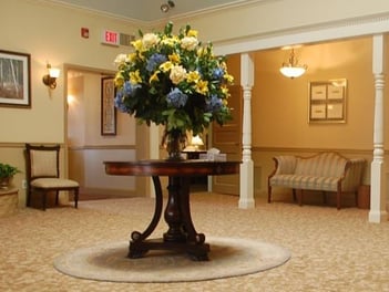 Interior shot of AL Jacobsen Funeral Home Incorporated