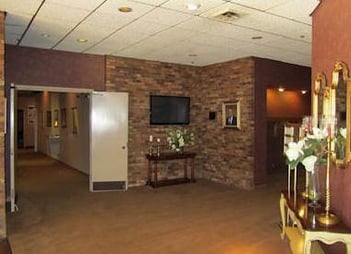 Interior shot of Hall Funeral Home