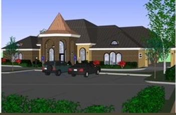 Exterior shot of Adams & Jennings Funeral Home