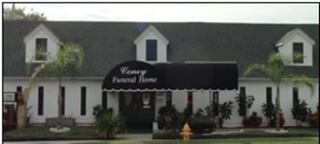 Exterior shot of Coney Funeral Home