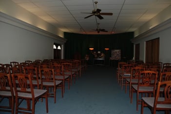 Interior shot of Ewing Funeral Home