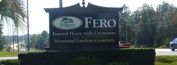 Exterior shot of Fero Memorial Gardens Cemetery