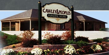 Exterior shot of Cawley & Peoples Funeral Homes