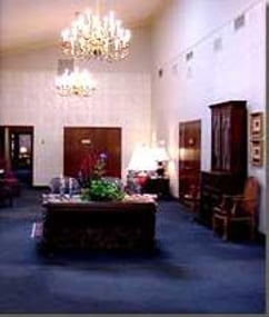 Interior shot of Pugh Funeral Home
