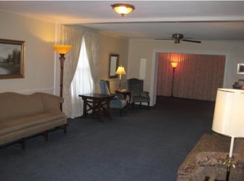 Interior shot of Walker's Funeral Home