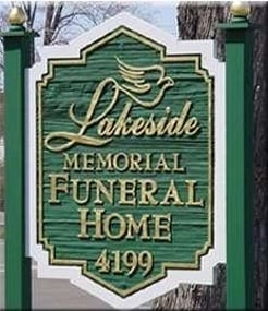 Exterior shot of Lakeside Memorial Funeral Home