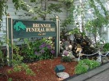 Exterior shot of Brunner Funeral Home