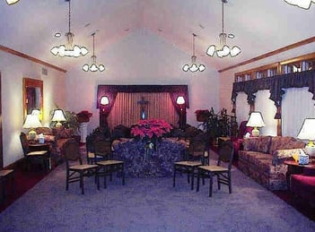 Interior shot of Caywood's Funeral Home & Grdns