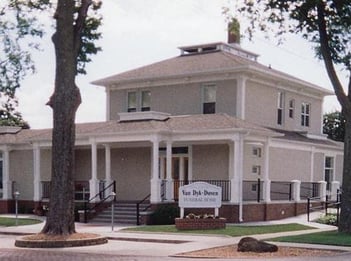 Exterior shot of Van Dyk Duven Funeral Home