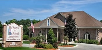 Exterior shot of Church & Chapel Funeral Service