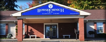 Exterior shot of Bowser Minich Incorporated Funeral Home