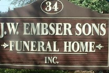 Exterior shot of Jw Embser Sons Funeral Home