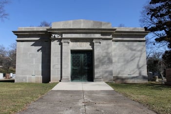 Receiving Vault located on the property (no longer used for services)