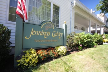 Exterior shot of Jennings-Calvey Funeral Home