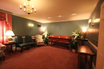 Interior shot of Jennings-Calvey Funeral Home
