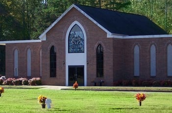 Exterior shot of Hillcrest Gardens Cemetery