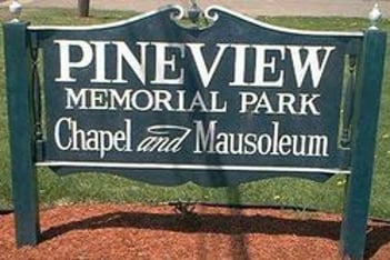 Exterior shot of Pineview Memorial Park