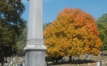Exterior shot of Grove Cemetery