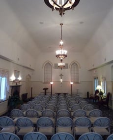Interior shot of Blessing Funeral Home at Crown Hill