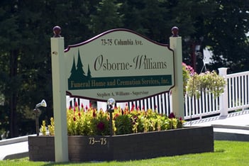 Exterior shot of Osborne-Williams Funeral Home