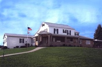 Exterior shot of Hopkins Lawver Funeral Home