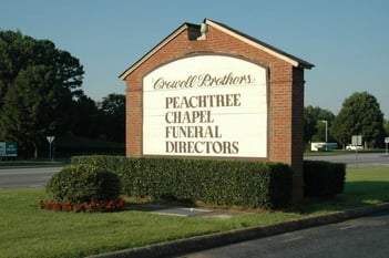 Exterior shot of Crowell Brothers Funeral Home